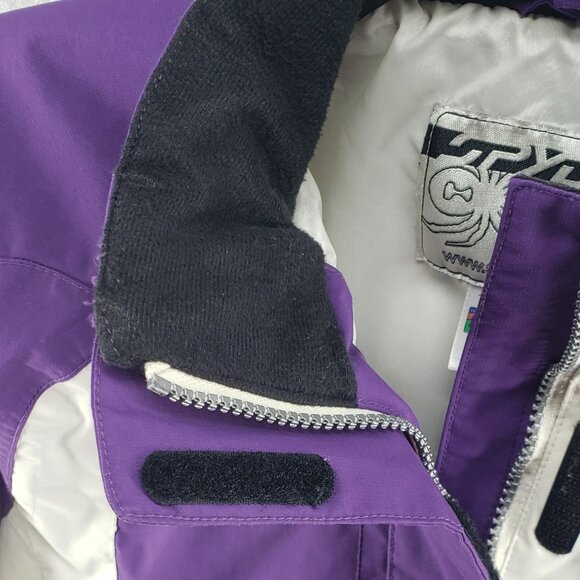 Big Kids Full Zip Insulated Lined Rain Jacket Spyder Windbreaker Youth Size 10 - Picture 9 of 15